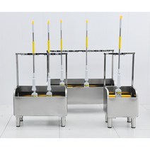 업소용 청소도구 정리대 스텐 화장실 욕실 거치대, 1, 100x41x110 8 후크 6 걸이