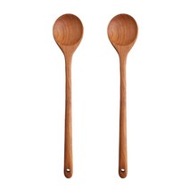 까사리코 티크 우드 나무요리스푼(소) 2P, 혼합색상, 2개