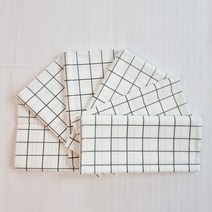 캐프마켓 일회용 격자 방수 테이블보 원형 사각 식탁보, 화이트, 6개 4 ~ 6 인용 137 x 180 cm