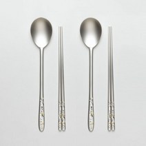 한국도자기리빙 운학 금부 예단 은수저(), 1벌(남성)