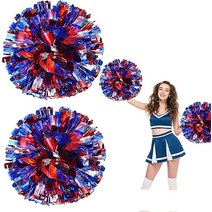 NC 4 Pack Cheerleader Pom Poms，Cheering Hand Flowers for Sports Meeting Cheers Ball Game Dance Fancy, 4개