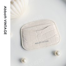 AbbottVINTAGE 파스텔 가죽 스프링 카드홀더 카드지갑