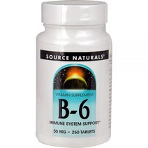 Source Naturals B6 50mg 250정