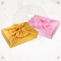 보자기 특대 예단 답례품 이바지 상견례선물 첫인사 과일바구니 선물포장, 황토색(골드)