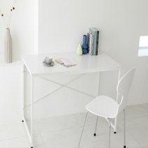 철책상 조립식컴퓨터책상 1인용컴퓨터책상 심플한, 화이트