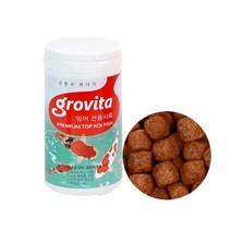 그로비타 잉어 전용사료 400g/1000ml 중형급 금붕어 비단잉어 전용, 1개