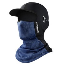 얼음모자 Sun hood hat uv protection ice 실크 headgear for men women bikini face cover 썬 스크린 자전거 등반 달리기, 네이비 블루