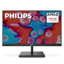 필립스 275E1 27 인치 형 75hz QHD IPS PC방 사무용 게이밍 보더리스 지싱크 모니터 블랙
