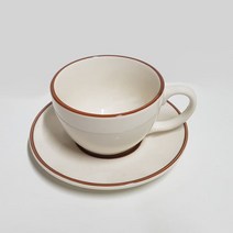 뉴욕 브라운라인 라떼잔 카페컵 320ml