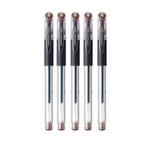 유니볼 시그노 볼펜 UM-151 0.28mm, 5개, 브라운블랙
