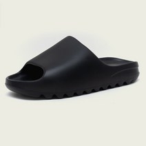 이지 슬라이드 슬리퍼 연예인 쿠션 실내화, 블랙 + 41