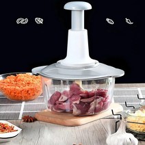 수동 프레스 온 고기 분쇄기 마늘 볶기 다기능 쿠커 만두 채우는 기계 700ML-1.5L