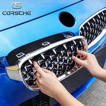 [카르쉐] BMW 5시리즈 G30 메쉬 다이아몬드 교체형 그릴 튜닝 에어로파츠 용품, 블랙, 5시리즈 G30 메쉬그릴