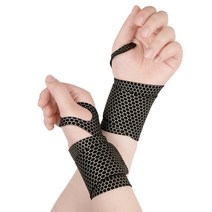 한현 1mm 얇은손목보호대 2개 2P FREE 좌우통용, 블랙