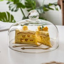 케이크돔 뚜껑 케이크 보관 베이커리 1pc 투명 방진 유리 식품 내구성 식품 보호 직경 13cm16cm18cm21cm 205, 18cm