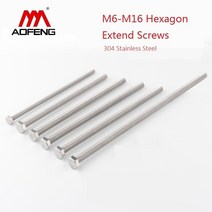 앙카볼트 외부 육각 확장 나사 304 스테인레스 스틸 외부 플랫 육각 헤드 기계 M6 M8 M10 M12 M16 200mm 180mm 길이 63, M10 너트 와셔 2세트