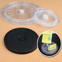 직경14CM 회전판 상품진열대 귀걸이 목걸이 제품받침대 매대테이블 쥬얼리, 투명-대
