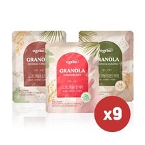 오그래 그래놀라 30gx9팩+초코크런치 3팩 추가 증정 현미 시리얼 뮤즐리 아몬드카라멜 딸기베리 초코크런치, 오그래 그래놀라 초코크런치x9팩+초코 3팩 추가