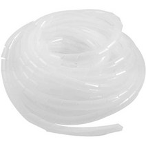 일본직발송 10. UXCELL 다이어 8.2M 직경 12MM 폴리에틸렌 나선형 케이블 와이어 랩 튜브 화이트 B00UWBWV, One Color, One Size_One Color, 상세 설명 참조0, One Size_One Color