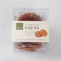 ORGA 간식 우리밀 약과 (180g) 탕비실 회사 어린이 성인 캠핑 차박 홈파티 영화 선물, 18개