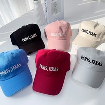 셀러허브 여성패션 [코지] 남녀공용 파리스 콤마 텍사스 레터링 볼캡