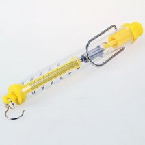 용수철 저울 2.5kg 휴대용 낚시 손저울 투명 탄성력 실험 도구, 용수철저울