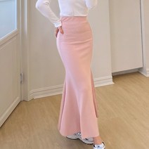 커밍투유 골지 밴딩 머메이드 스커트