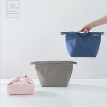 보온보냉 런치백 피크닉 도시락 가방 파우치형, 카키
