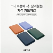 노빅 아이폰 맥세이프 카드지갑 자석 카드케이스, 네이비