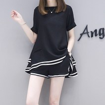 쉬블림로브 (상의+하의) 오버핏 숏팬츠 세트 라세르 GW0913