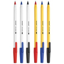 모나미 153 스틱 볼펜 낱자루 / 0.7mm / 1.0mm / 육각형 바디 / 캡타입, 1.0mm 블랙