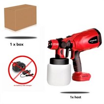 흐름 제어 에어 브러시와 120W 800ML 무선 전기 스프레이 건 Makita 18V, 01 no battery no plug, no battery no plug