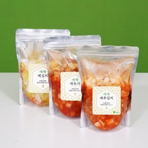 태백김치 애착김치 3종세트 어린이 깍두기 배추김치 백김치 500g 3개