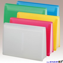 클리어파일 Expanding File(337x249x75mm) A-5050 LIHIT LAB JAPAN, 1개, Clear
