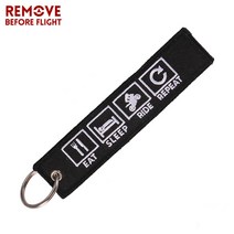 remove before flight 항공 조종사 승무원 열쇠고리, 반복하다