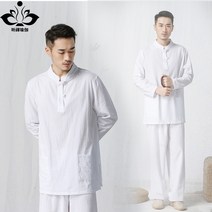 남성 린넨 명상복 요가복 수련복 기도복 트레이닝 복장