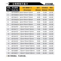 대나무단소 플라스틱 단소 Arden-스트레이트 플러시 트리머 템플릿 비트 6mm 및 12mm 절삭 커팅 나이프, 05 A0104737