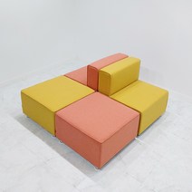 회사 관공서 사무실 뷰티샵 병원 매장 카페 음식점 대기실 휴게실 쇼파 스툴 의자 소파, A(쇼파 700X700X730), 노랑