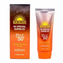 1+1 아스파시아 4U 스페셜 수퍼 UV 썬블럭 70ml 287096, 3개