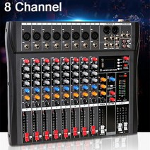 믹싱 사운드믹서 음향믹서기8채널 전문 믹서 PC 디지털 콘솔 USB 사운드 카드 하이 로우 톤 블루투스 DJ, 01 8 Channel US plug