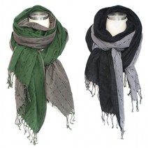 비스코스 면 롱스카프 양면스카프 남 여머플러 3종