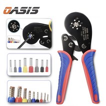 고급형 페놀 펜홀단자 압착기 육각 0.08-16mm 페롤 핀터미널 단자 와이어 슬리브 압착 배선 연결, B07:펜홀 압착기 최고급형(단자미포함)