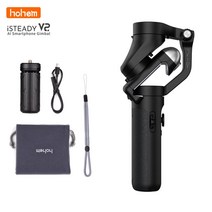 소형 짐벌 셀카스틱 Hohem iStedy V2 X 3 축 짐벌 안정기 I 비주얼 트래킹 스마트 폰용 PP 원격 제어 D 비, CHINA_iSteady V2 Black