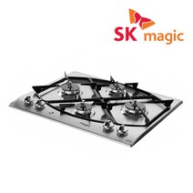 [할인쿠폰지급중] SK매직 2구/3구/4구(285x485/560x430-440/560x480/728x495mm) 가스 레인지 쿡탑 렌지 모음 GRAB221K 외, 배송/설치, LNG_4구_실버(코드식), GRAB420K(560x480)