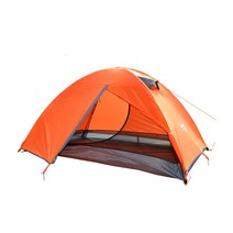 1.8kg 휴대용 백패킹 텐트 / 캠핑 경량 1인 2인, 주황