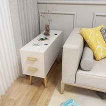침대옆 선반 협탁 미니 낮은 현관 소파 수납장 틈새 좁은 얇은, 90x30x60 화이트
