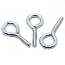 M3 M4 M5 M6 M8 M10 도금 탄소강 양 눈 나사 볼트 고리 걸이, [04] M6 5pcs, [03] 15mm