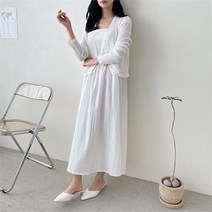 다잇템 여자 청초 롱 클래식 빅사이즈 페미닌 드레스 (7593472)