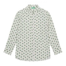 베네통 Print button blouse_5T17DQ02Y82N