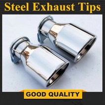 배기튜닝 배기음 튜닝 소리박무료 배송: 자동차 스타일링 입구 51mm 출구 102mm 스테인레스 배기 팁 이스, 01 51MM IN 102MM OUT